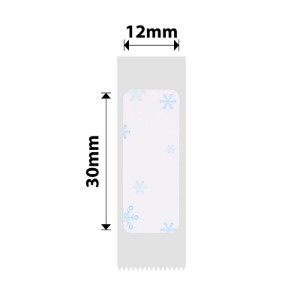 Rola etichete autoadezive 12x30mm, 210 buc/rola, Blue Snow - NIIMBOT