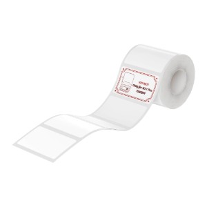 Rola etichete autoadezive Dual-Color, 50x30mm, 230 buc/rola, Rosu/Negru - NIIMBOT