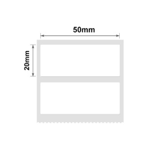 Rola etichete autoadezive, 50x20mm, 320 buc/rola, Alb - NIIMBOT