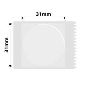 Rola etichete autoadezive rotunde, 31mm, 210 buc/rola, Alb - NIIMBOT