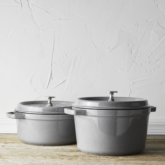 Oala adanca Cocotte fonta, 24cm/4,7L, Graphite Grey - Staub
