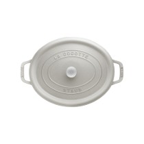Oala Cocotte ovala, fonta, 23cm/2,35L, White Truffle - Staub