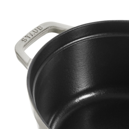 Oala Cocotte ovala, fonta, 23cm/2,35L, White Truffle - Staub