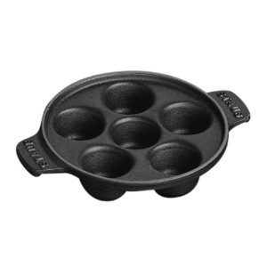 Tava pentru melci, cu 6 compartimente, fonta, 14 cm - Staub