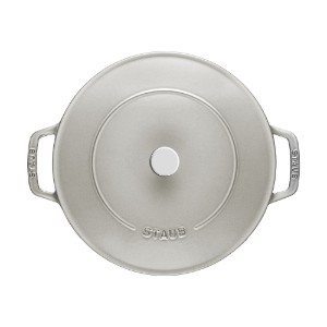 Vas Chistera, fonta, 28 cm, White Truffle - Staub
