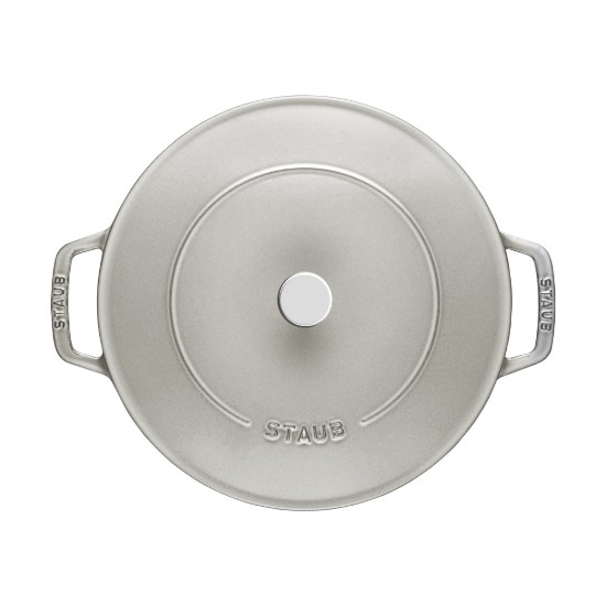 Vas Chistera, fonta, 28 cm, White Truffle - Staub