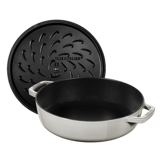 Vas Chistera, fonta, 28 cm, White Truffle - Staub