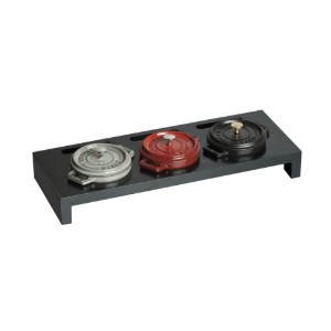 Suport pentru 3 mini-cocotte, din lemn - Staub