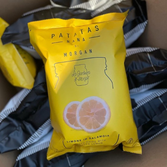 Chipsuri Patatas Nana cu lămâie în saramură by Morgan, 100 g ℮ - Patatas Nana