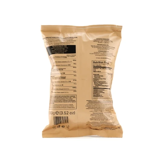 Chipsuri Patatas Nana cu usturoi negru by Morgan, 100 g ℮ - Patatas Nana