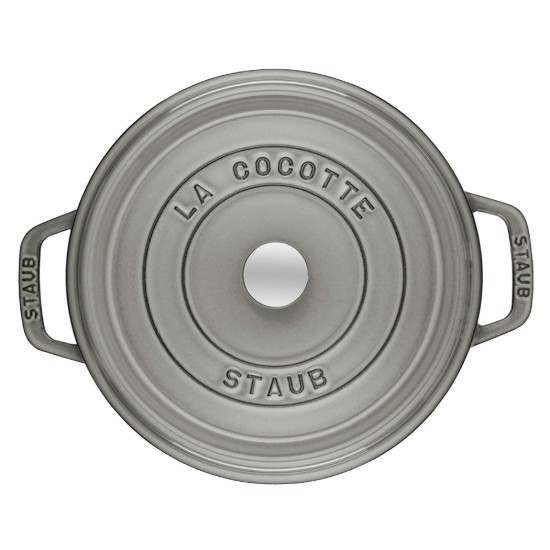 Oala Cocotte fonta, 34cm/12,6L, Graphite Grey - Staub
