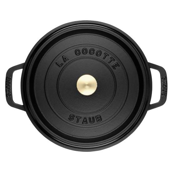 Oala Cocotte fonta, 34cm/12,6L, Black - Staub