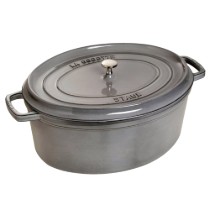 Oala cocotte ovala, fonta, 37cm/8L, Graphite Grey - Staub