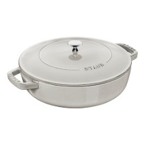 Vas Chistera, fonta, 28 cm, White Truffle - Staub
