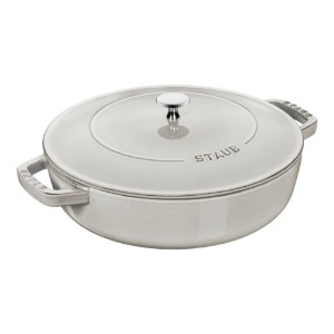 Vas Chistera, fonta, 28 cm, White Truffle - Staub