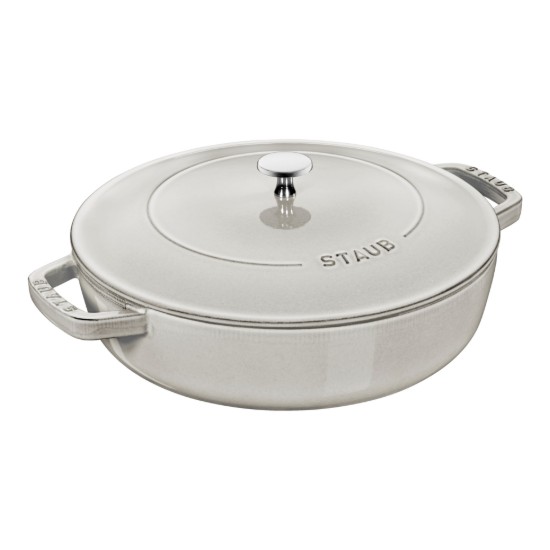 Vas Chistera, fonta, 28 cm, White Truffle - Staub