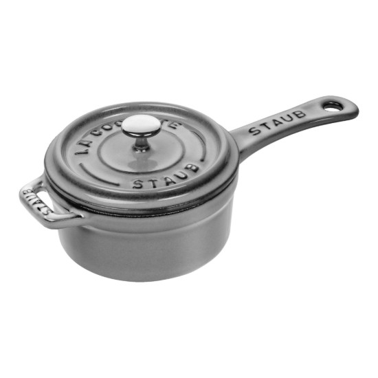 Mini-cratita fonta, 10cm/0,25L, Graphite Grey - Staub