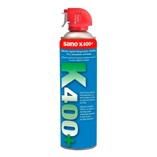 Insecticid spray impotriva insectelor zburatoare, 500ml, "SANO K-400+" - Sano