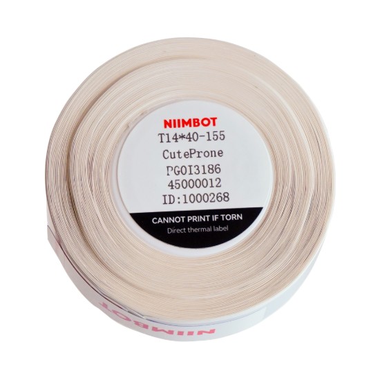 Rola etichete autoadezive, 14x40mm, 155 buc/rola, Cute Prone - NIIMBOT