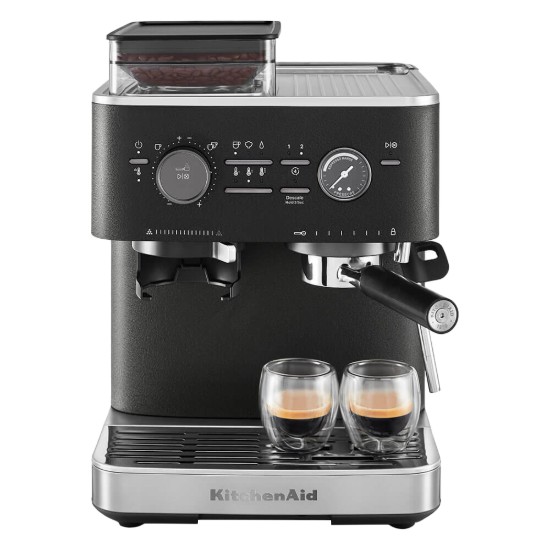Espressor electric semi-automat, 1500W, Cast Iron Black - KitchenAid