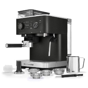 Espressor electric semi-automat, 1500W, Cast Iron Black - KitchenAid