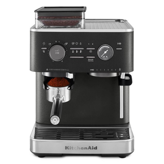 Espressor electric semi-automat, 1500W, Cast Iron Black - KitchenAid