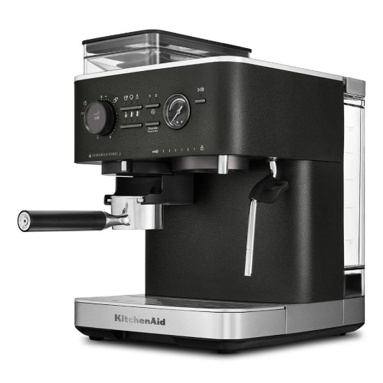 Espressor electric semi-automat, 1500W, Cast Iron Black - KitchenAid