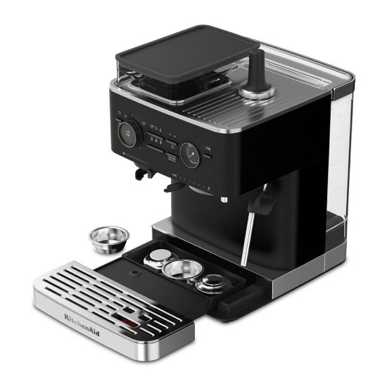 Espressor electric semi-automat, 1500W, Cast Iron Black - KitchenAid