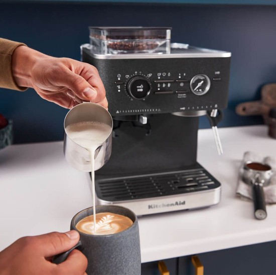 Espressor electric semi-automat, 1500W, Cast Iron Black - KitchenAid