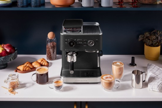 Espressor electric semi-automat, 1500W, Cast Iron Black - KitchenAid