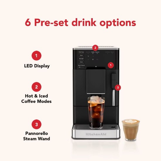 Espressor electric automat KF2, 1450W, Matte Black - KitchenAid