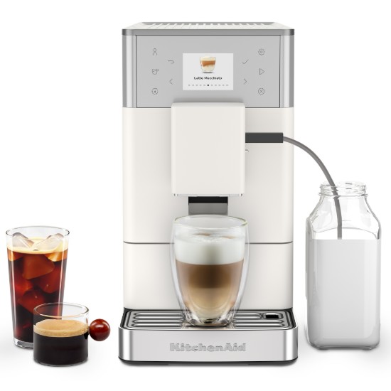 Espressor electric automat KF3, 1450W, Porcelain White - KitchenAid