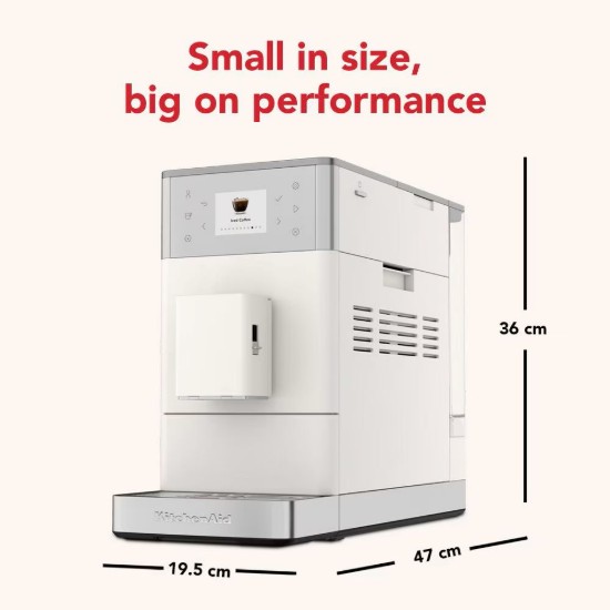 Espressor electric automat KF3, 1450W, Porcelain White - KitchenAid