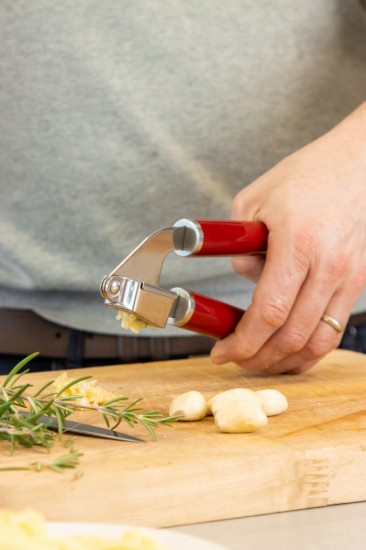 Presa usturoi, inox, 19 cm, Empire Red - KitchenAid