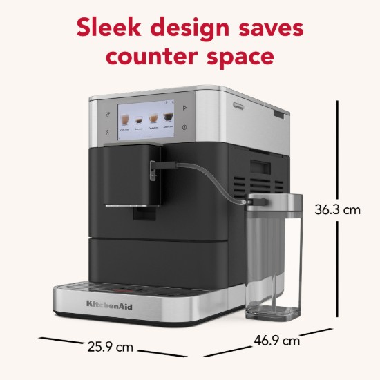 Espressor electric automat KF8, 1450W, Cast Iron Black - KitchenAid