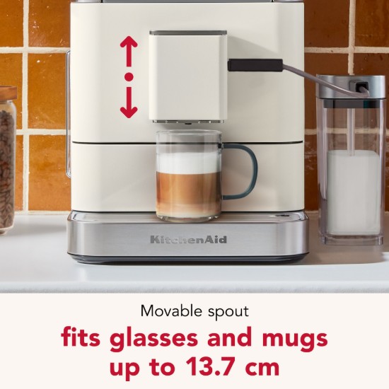 Espressor electric automat KF8, 1450W, Porcelain White - KitchenAid