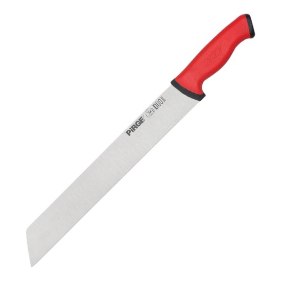 Cutit pentru feliat mezeluri, 35cm, "Duo", Rosu - Pirge