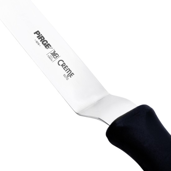 Spatula decorare glazura, inox, 12cm, "Creme", Negru - Pirge