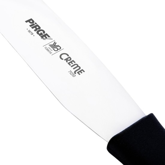 Spatula decorare glazura, inox, 20cm, "Creme", Negru - Pirge