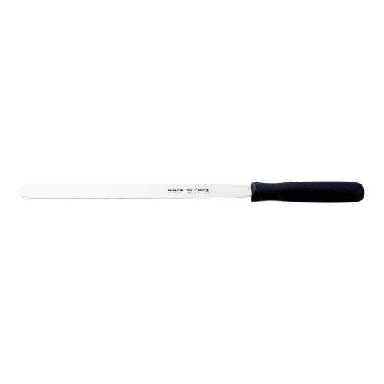 Spatula decorare glazura, inox, 25cm, "Creme", Negru - Pirge
