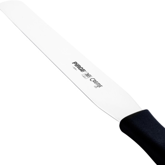 Spatula decorare glazura, inox, 25cm, "Creme", Negru - Pirge