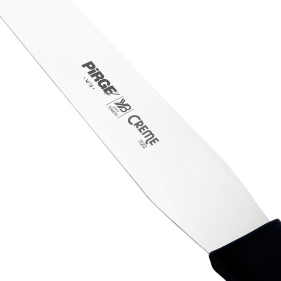 Spatula decorare glazura, inox, 30cm, "Creme", Negru - Pirge