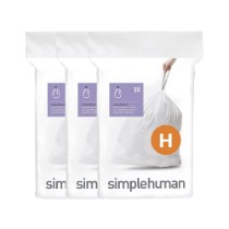Saci de gunoi cod H, 30-35 L/ 60 buc., plastic - simplehuman