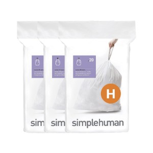 Saci de gunoi cod H, 30-35 L/ 60 buc., plastic - simplehuman