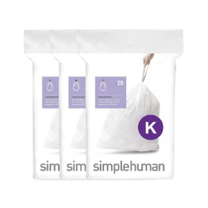 Saci de gunoi cod K, 35-45 L/ 60 buc., plastic - simplehuman