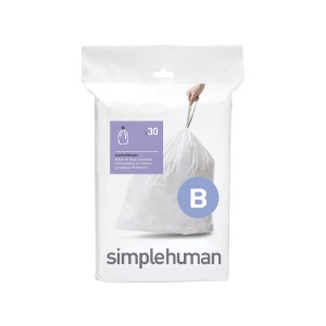 Saci de gunoi cod B, 6 L/ 30 buc, plastic - simplehuman