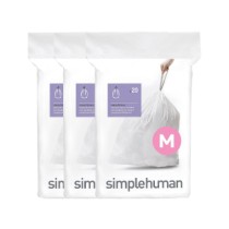 Saci de gunoi cod M, 45 L/60 buc., plastic - simplehuman