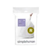 Saci de gunoi cod R, 10 L/ 20 buc, plastic - simplehuman