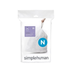 Saci de gunoi cod N, 45-50 L/ 20 buc, plastic - simplehuman