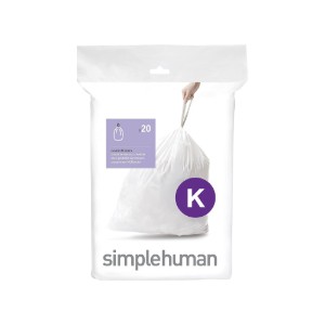 Saci de gunoi cod K, 35-45 L/ 20 buc. plastic - simplehuman